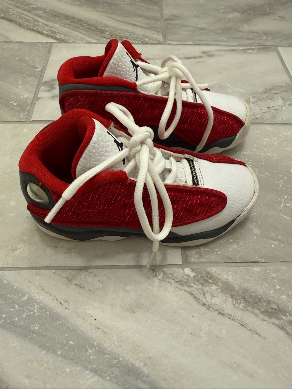 Air Jordan 13 Retro Toddler Gym Red White Black Sneakers Size 9C - Picture 2 of 7